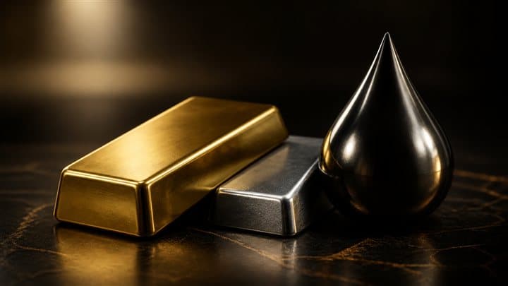 Gold, silver and energy commodity forms